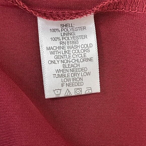 H by Halston Red Side Knot Above Knee Dress - Picture 6 of 6